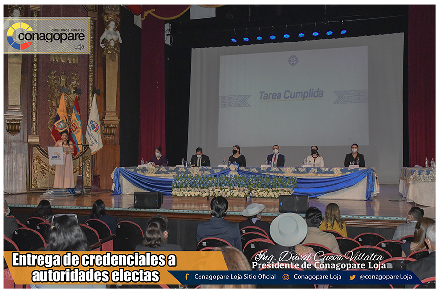 Ante la terrible situación que esta atravesando el territorio ecuatoriano debido a la pandemia del COVID19 (coronavirus), son varios los esfuerzos que se están realizando en apoyo a los sectores más vulnerables de la ruralidad de la provincia de Loja, en este contexto hoy se firmó un convenio de apoyo interinstitucional entre el Conagopare Loja y la Prefectura de Loja, para la entrega de 4000 kit´s de alimentos en las 78 parroquias de la provincia, acción que será coordinada por el Centro de Acción Social Matilde Hidalgo y el Conagopare Loja.